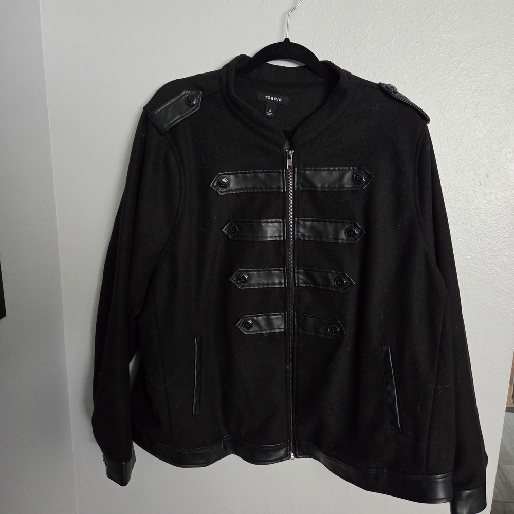 Torrid Black Military Style Jacket .Beautiful condition.